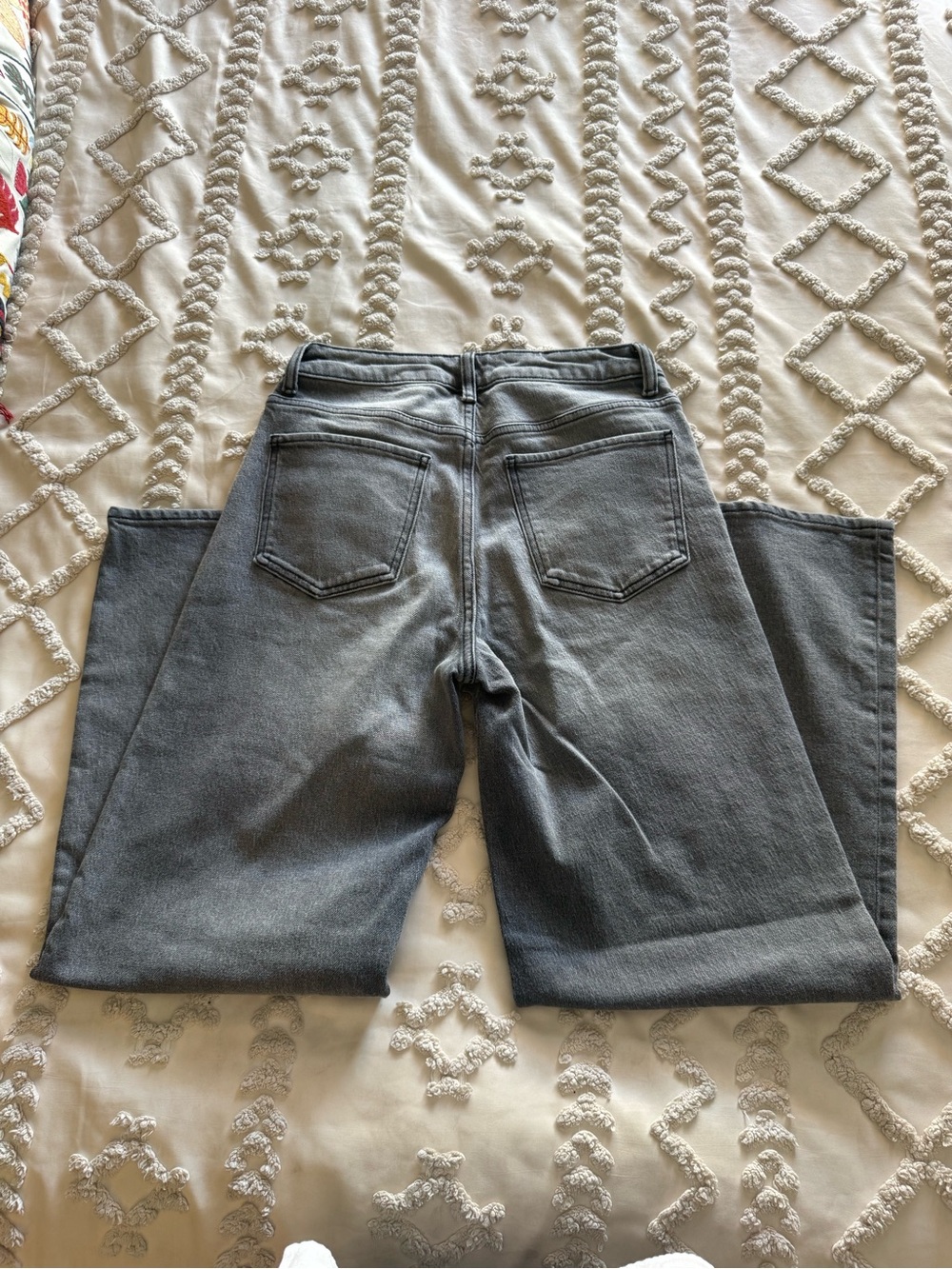 Quince Organic Cotton Bella Stretch Wide Leg Jeans W27 28inseam - Greyed Out - Picture 10 of 10